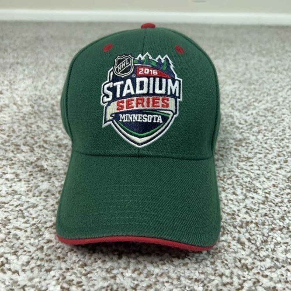 Minnesota Wild Hat Mens One Size Green Reebok 2016 Stadium Series NHL Hockey Cap
